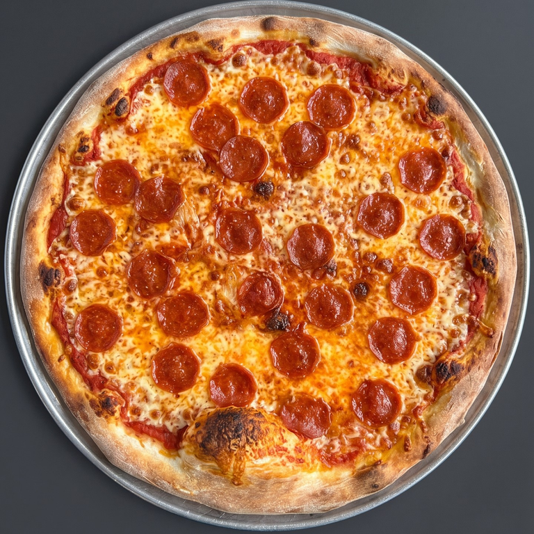 Artisanal Pepperoni Delight on Thin Crust Mastery